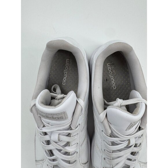 Adidas Grand Court White Leather Sneakers Mens Sz 9 Lace-Up Casual Shoes - Picture 8 of 8